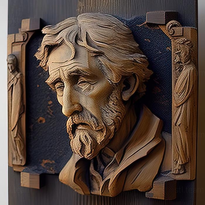 3D модель Джеймс Еббот Макніл Вістлер Американський художник (STL)